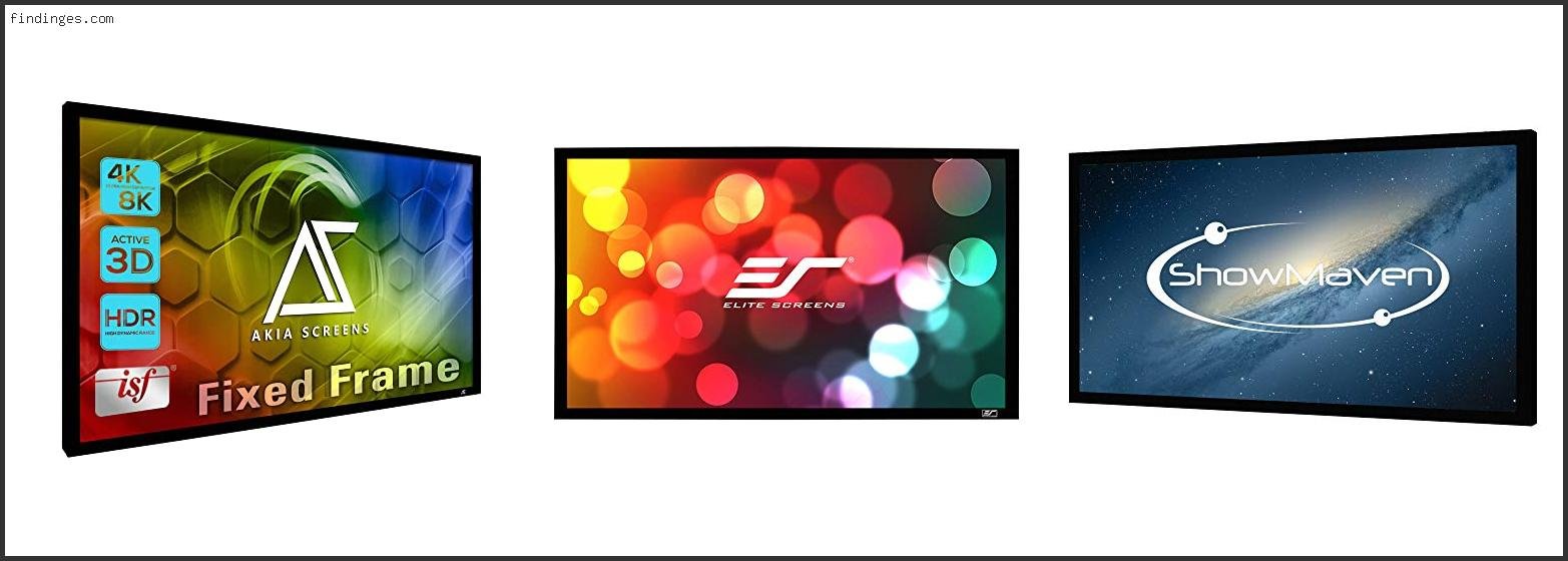 Best Fixed Frame Projector Screen