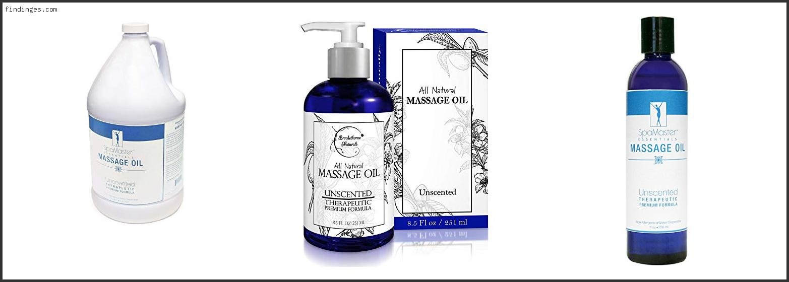 Best Unscented Massage Oil