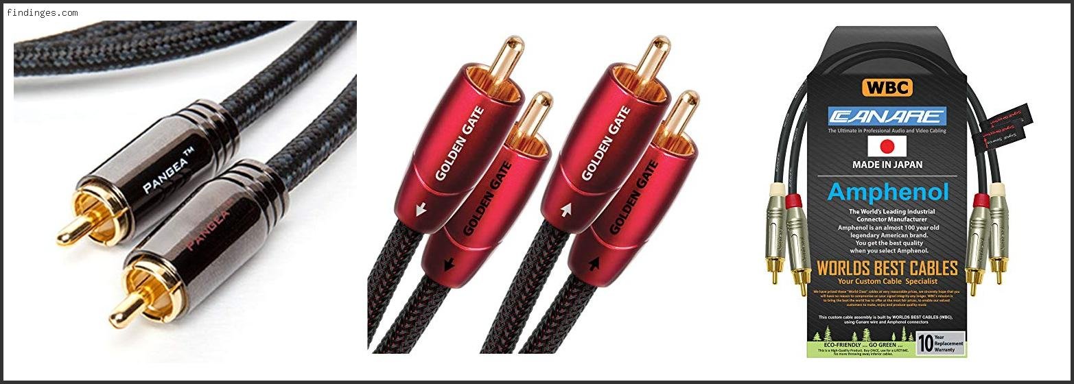 Top 10 Best Rca Cables Audiophile Based On User Rating