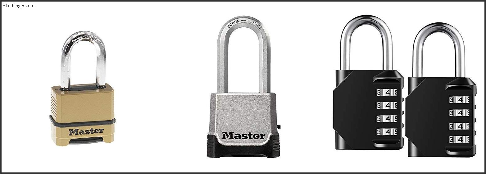 Top 10 Best Outdoor Combination Lock Based On User Rating